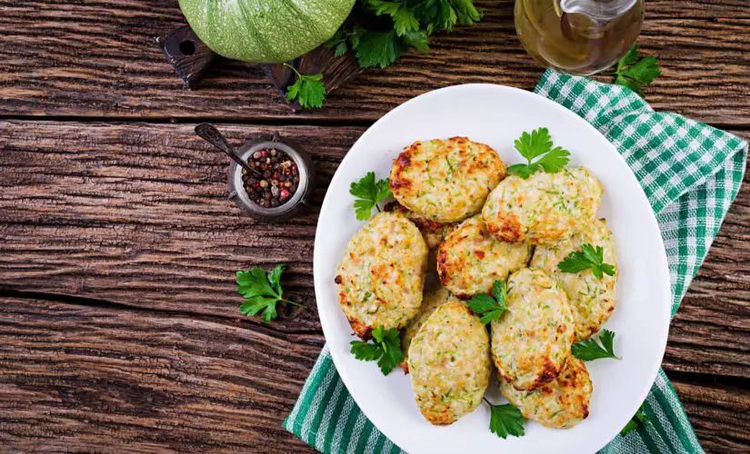 Bolinho de Arroz com Espinafre na Airfryer