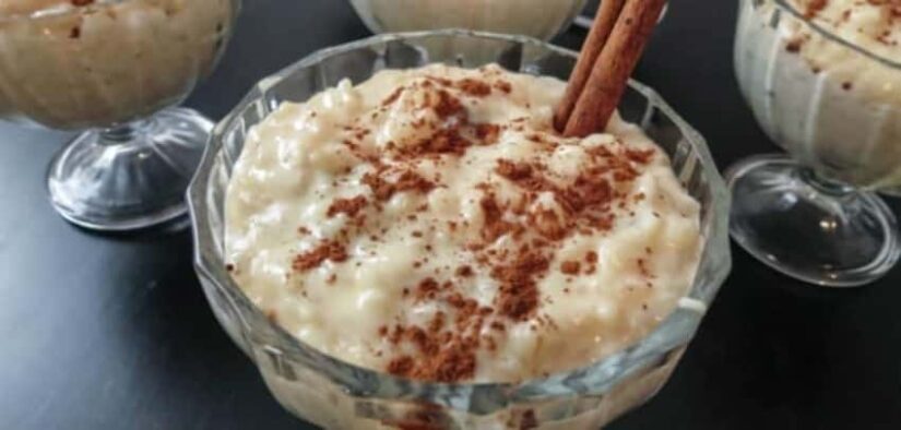 Arroz doce com leite condensado muito cremoso vem ver