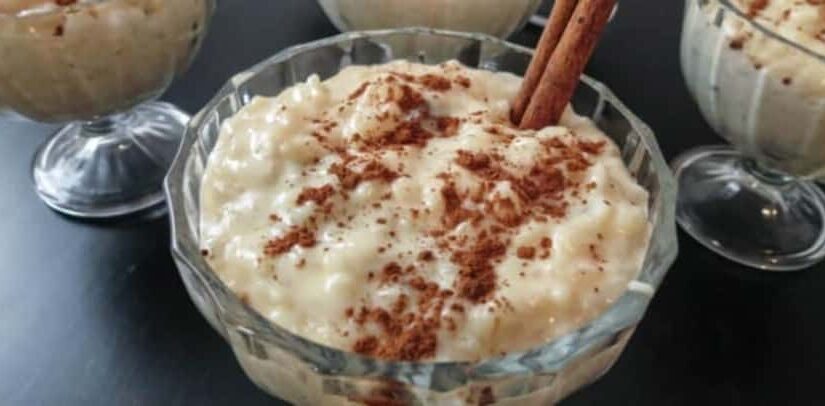 Arroz doce com leite condensado muito cremoso vem ver