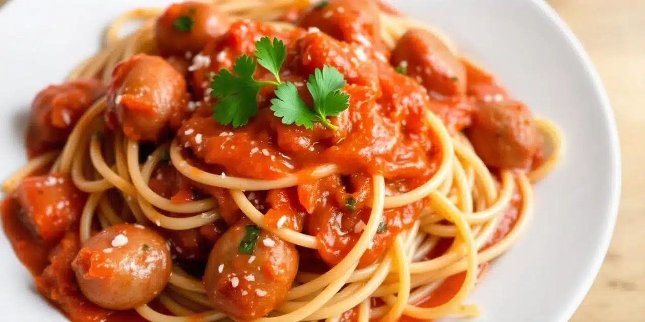 Como Fazer o Melhor Macarrão com Salsicha e Creme de Leite