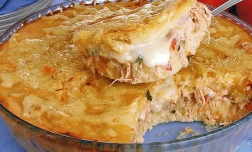Torta de Mandioca com Frango e Catupiry: Receita Cremosa e Irresistível