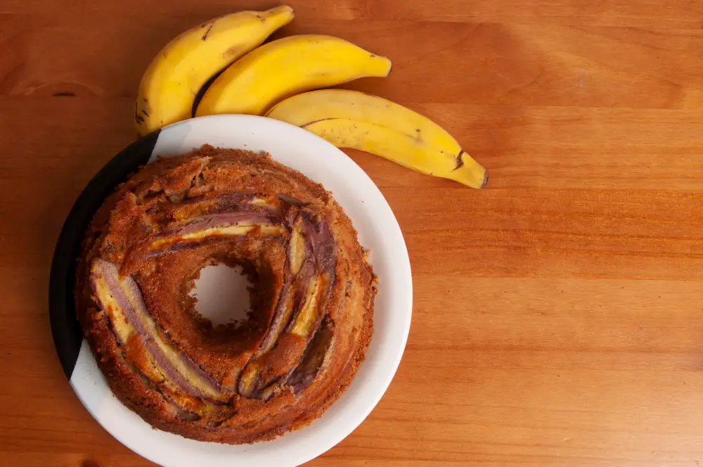 Bolo de Banana com Aveia