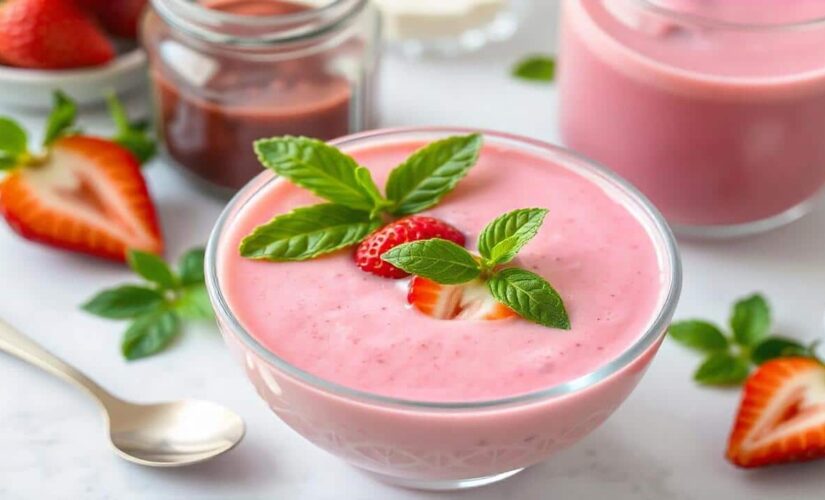 Mousse de Morango com Suco em Pó Surpreenda sua família fácil e deliciosa