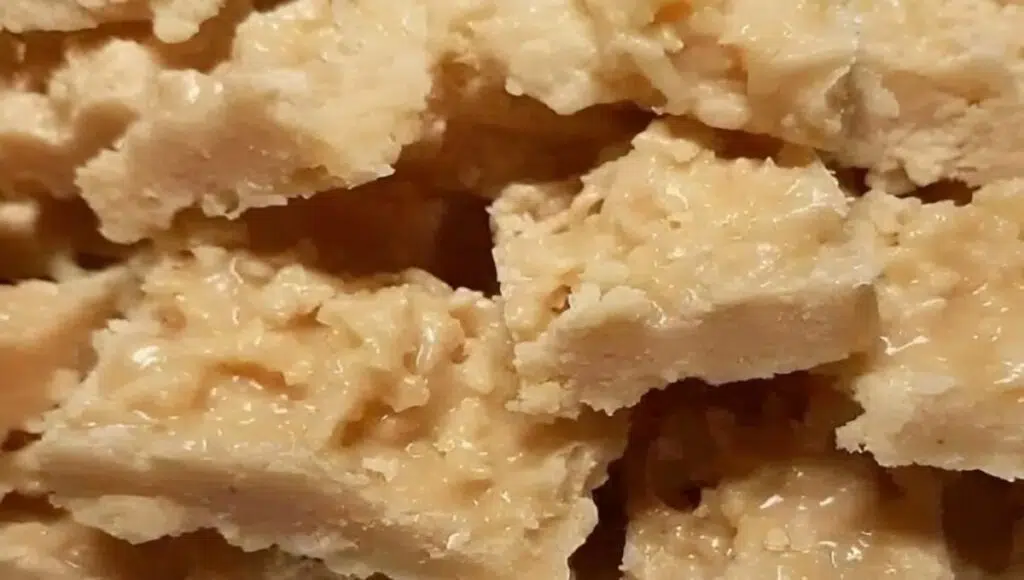 Cocada caseira fácil feita com leite condensado crocante por fora cremoso por dentro