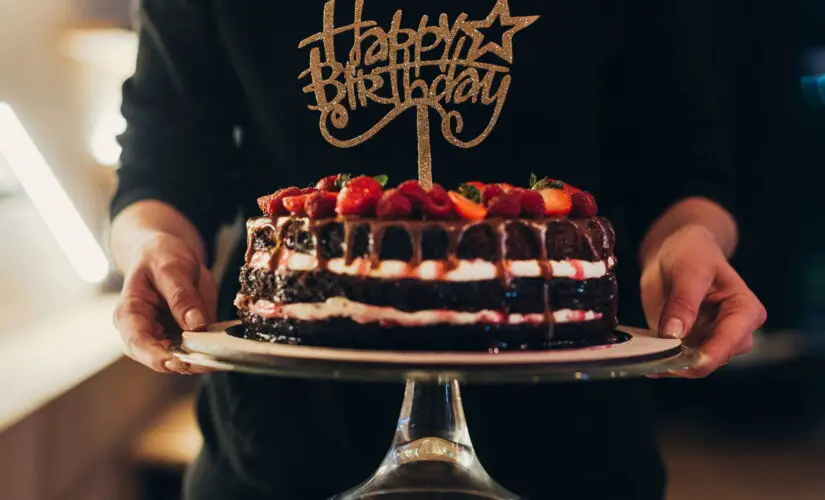 Bolo de Aniversário de Chocolate