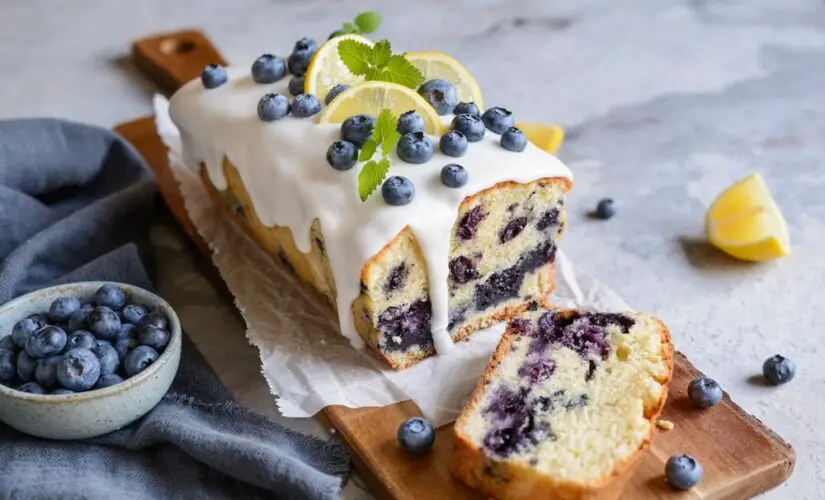 Delícia Cítrica: Bolo de Mirtilo com Limão para Saborear e Encantar!