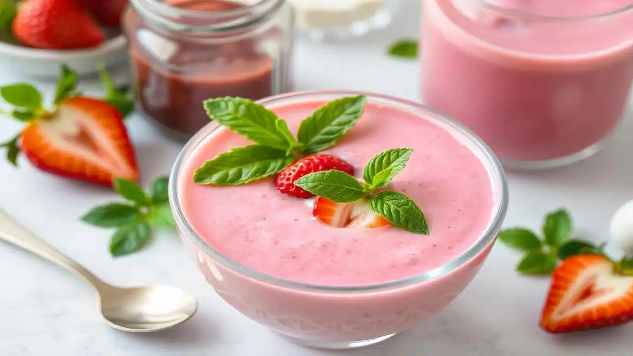 Mousse de Morango com Suco em Pó Surpreenda sua família fácil e deliciosa