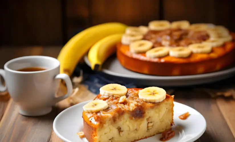 A Melhor Torta de Banana para o Café da Tarde