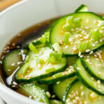 Receita de Sunomono com Pepino Japonês e Gergelim!