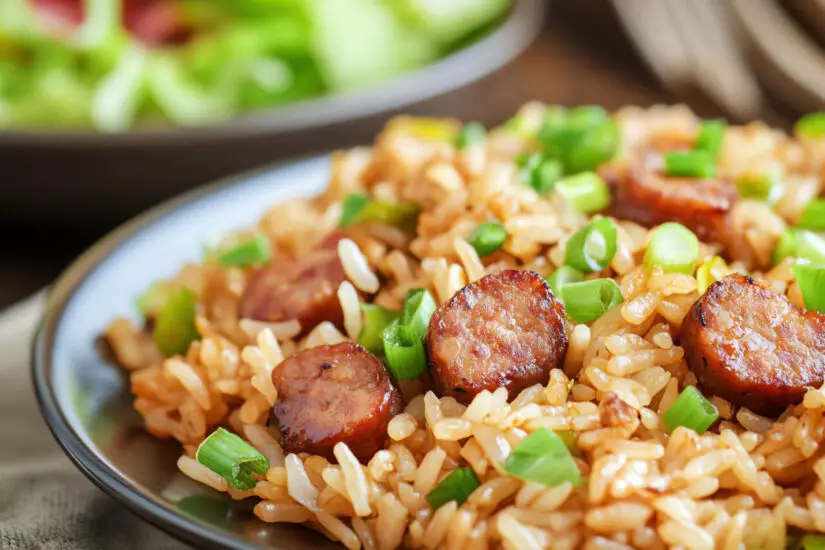 Arroz com Linguiça Simples e Saboroso em 35 Minutos!