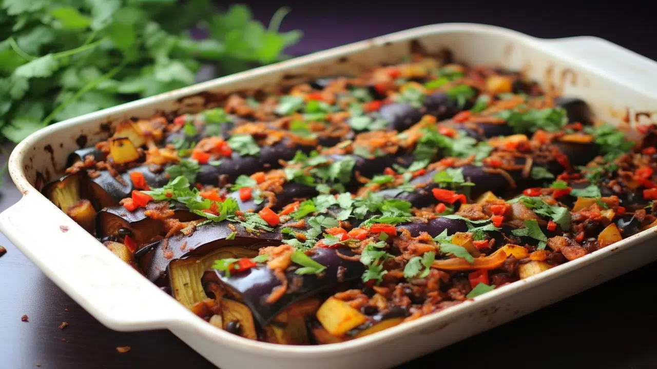 Salada de Berinjela de Forno Compartilhe Com Quem Você Ama
