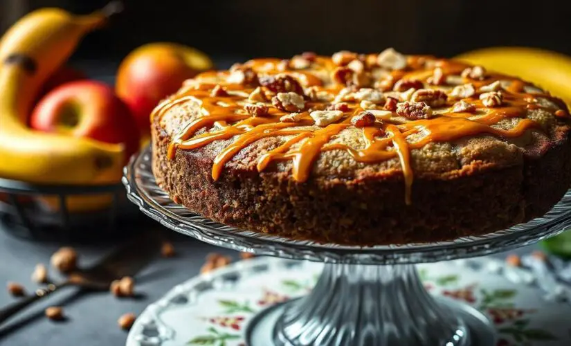 Bolo de Banana com Maçã - freepik