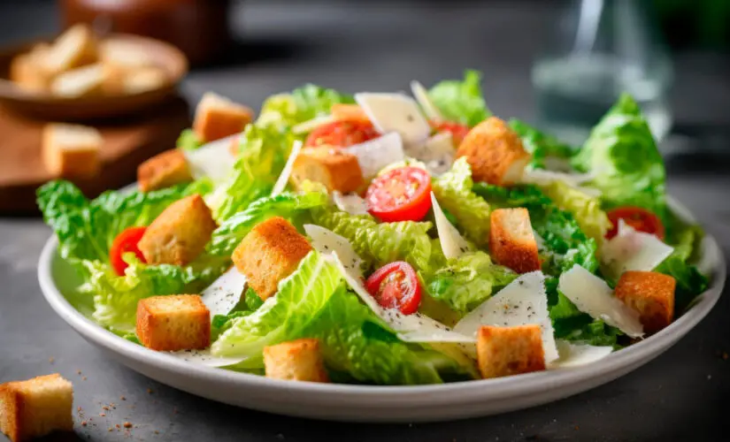 Salada Caesar uma Receita Clássica Leve e Cheia de Sabor