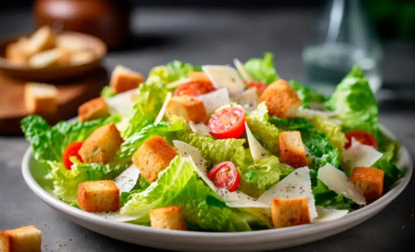 Salada Caesar uma Receita Clássica Leve e Cheia de Sabor