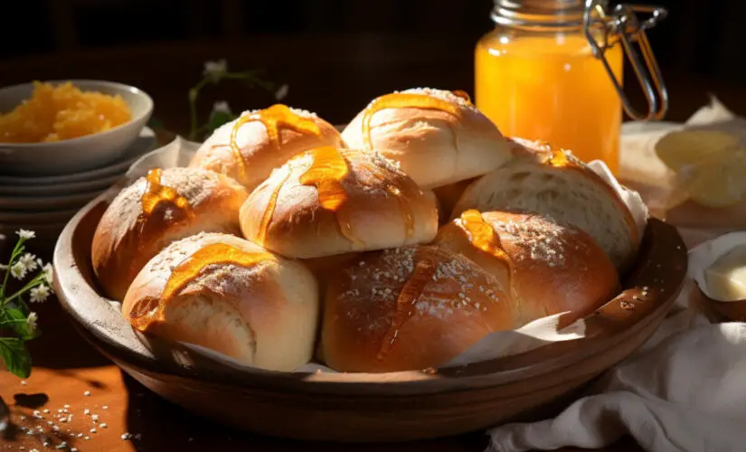 Pão Doce fofinho saboroso e ideal para o café ou lanche