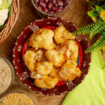 Couve-Flor Empanada crocante dourada e perfeita como acompanhamento