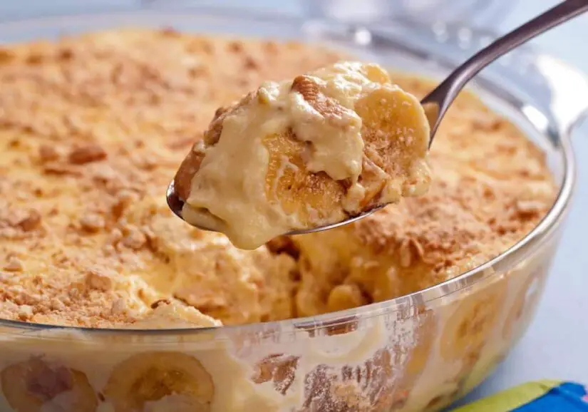 Pavê de Banana com flan uma sobremesa irresistível