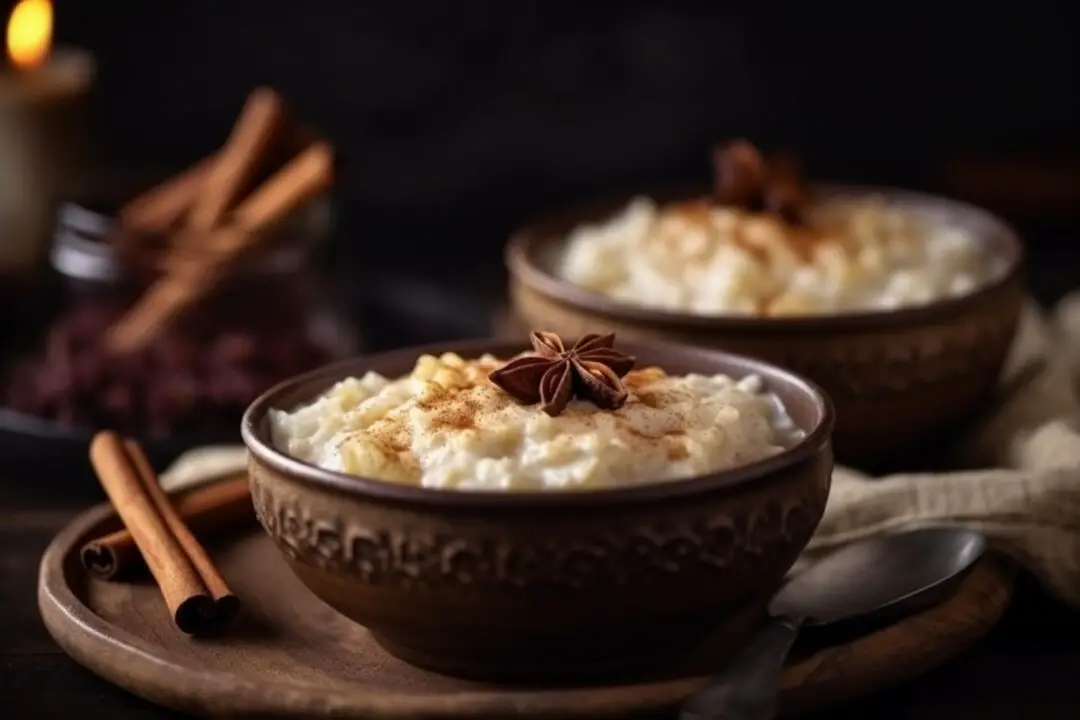 Arroz doce com côco com sabor de festa junina e carinho em cada colherada