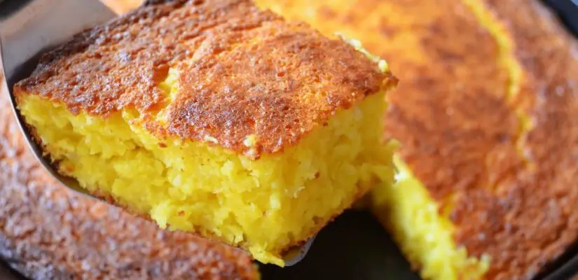 Bolo de Milho de Latinha, fica bastante cremoso - confira
