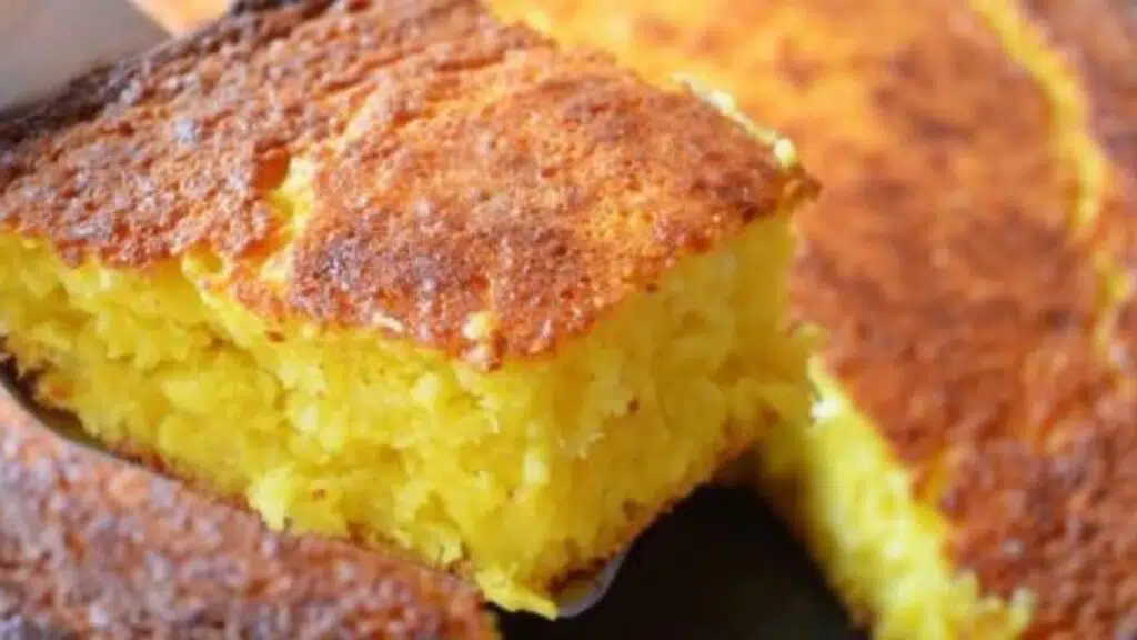 Bolo de Milho de Latinha, fica bastante cremoso - confira