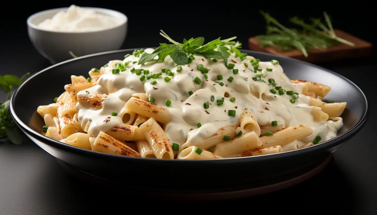 Macarrão ao molho branco com sabor de infância e aconchego