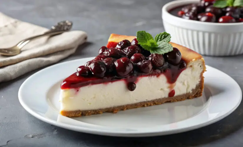 Cheesecake com base crocante e recheio cremoso que derrete na boca