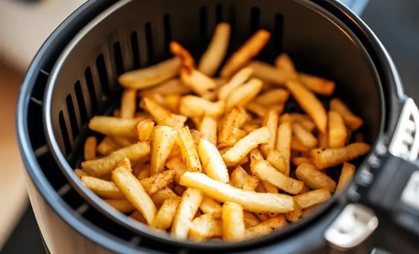 Batata frita na air fryer crocante por fora e macia por dentro como feita em casa