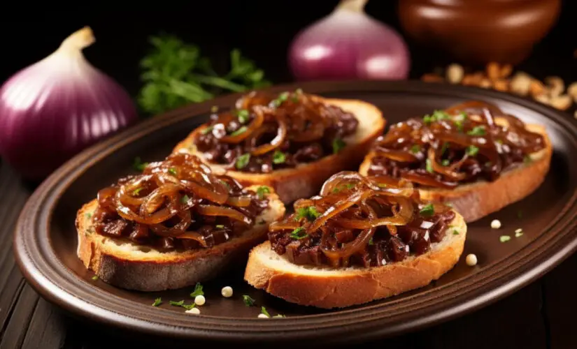 Cebola caramelizada com açúcar que transforma qualquer prato