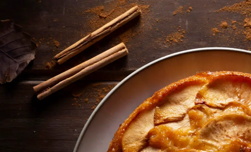 Bolo de maçã fofinho, úmido e perfumado com canela e sabor de casa de vó