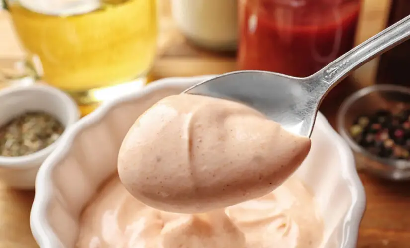 Molho rosé cremoso, fácil e versátil perfeito para saladas, carnes, petiscos e lanches