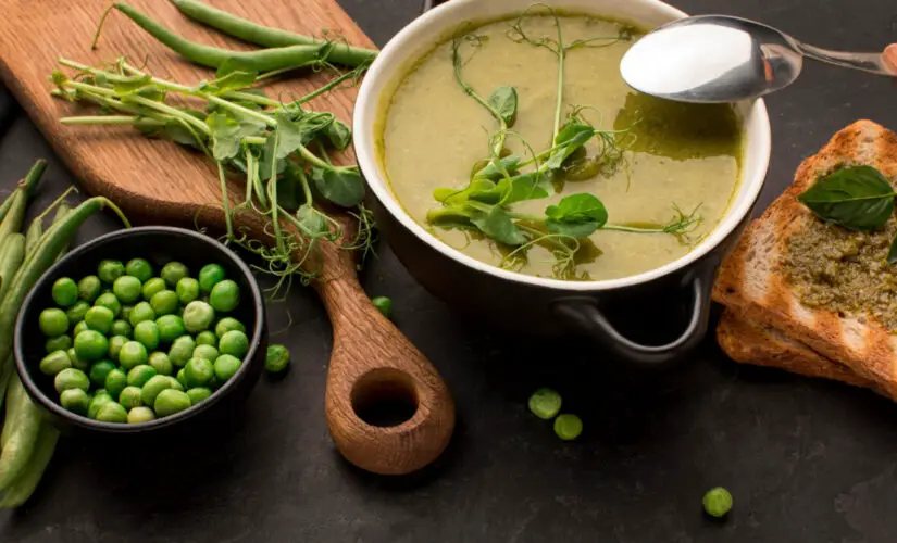 Como Fazer Sopa de Ervilha Sem Panela de Pressão Cremosa Saborosa