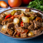 Carne de Panela com Pimentão que Remete à Comida de Casa de Mãe
