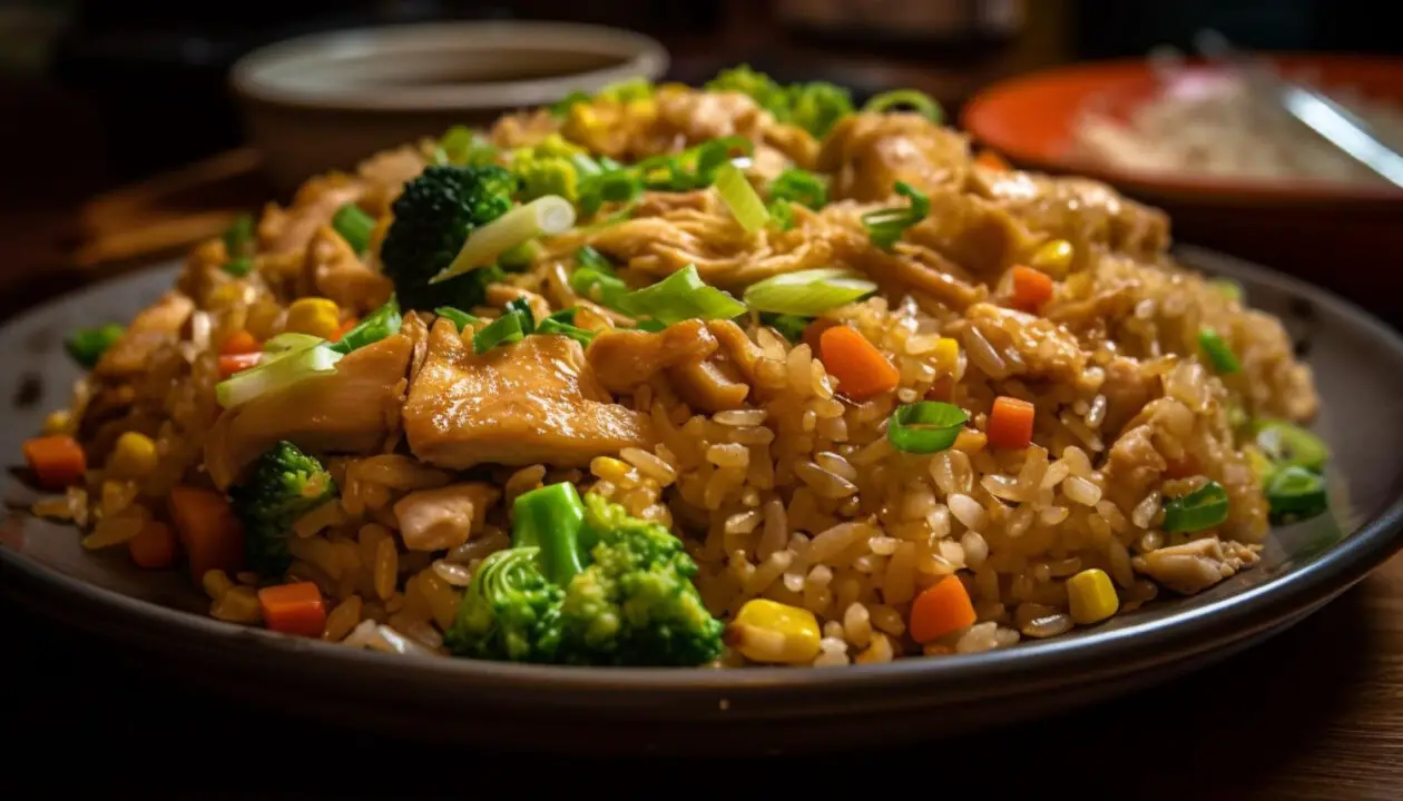Arroz de forno com frango com sabor de domingo em família e carinho de mãe