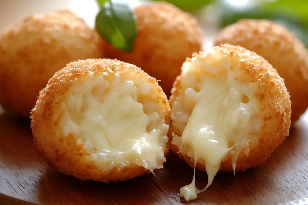 Bolinha de queijo crocante por fora e com recheio derretido por dentro perfeita para festas, lanches e petiscos