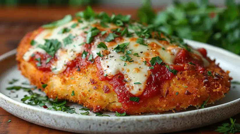 Frango à Parmegiana com Sabor de Almoço de Domingo e Reunião em Família