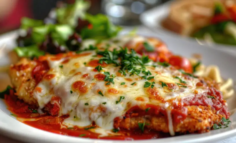 Bife à Parmegiana é aquele prato com sabor de domingo em família e gratinado que abraça