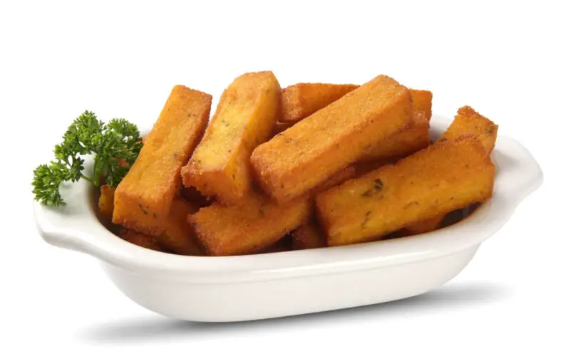Polenta Frita Crocante por Fora e Cremosa por Dentro