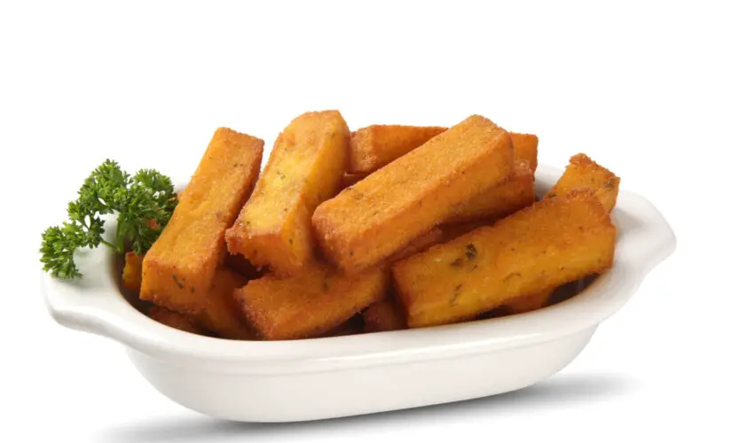 Polenta Frita Crocante por Fora e Cremosa por Dentro
