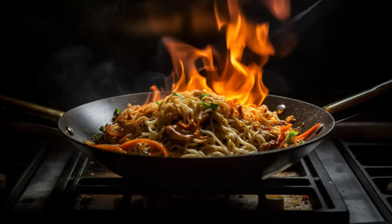 Yakisoba Caseiro Completo com Legumes Crocantes e Molho Oriental Igual ao de Restaurante