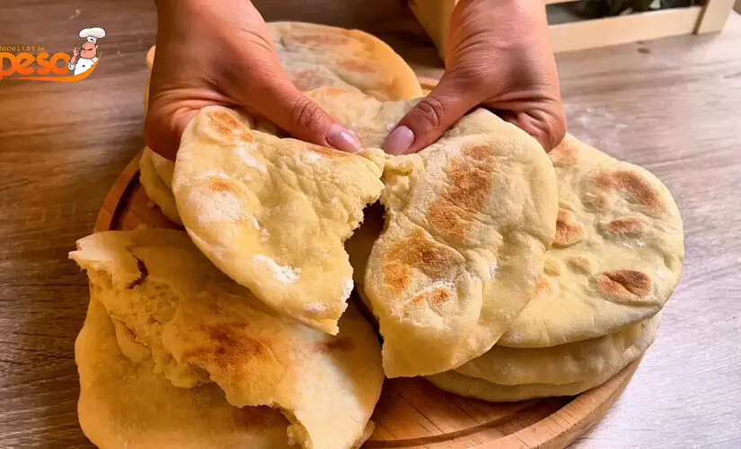 Pão Pita Fácil sem Sovar pão macio, prático e perfeito para qualquer ocasião