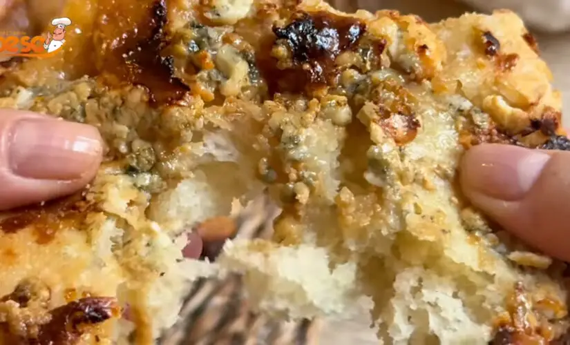 Focaccia Rápida com Gorgonzola e Doce de Leite Receita Criativa para Lanche ou Entrada