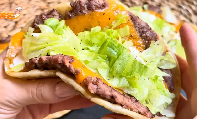 Taco de Hambúrguer com Tortilha Caseira Receita que Une Conforto, Praticidade e Muito Sabor