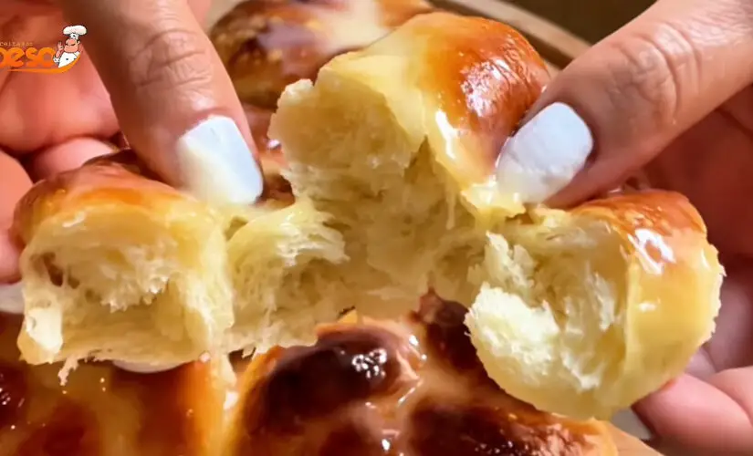 Pãozinho Doce Fofinho para lanche, café ou café da manhã com aquele aroma irresistível de casa cheia