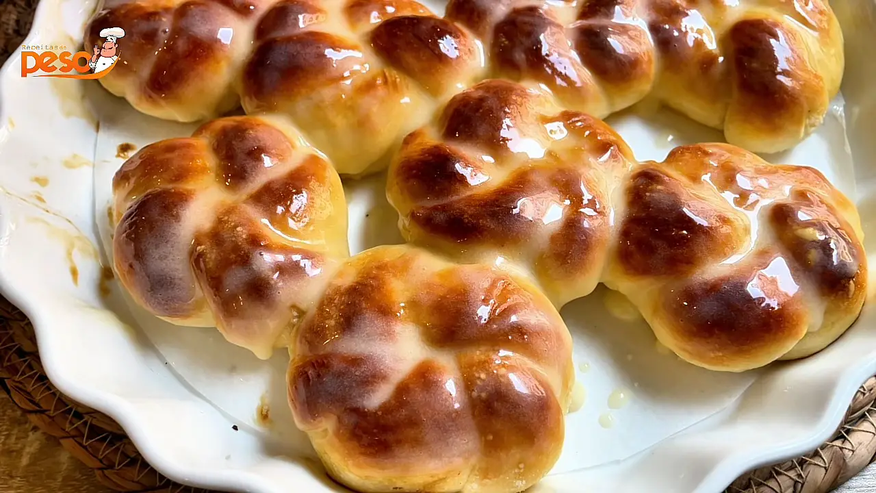 Pãozinho Doce Fofinho para lanche, café ou café da manhã com aquele aroma irresistível de casa cheia