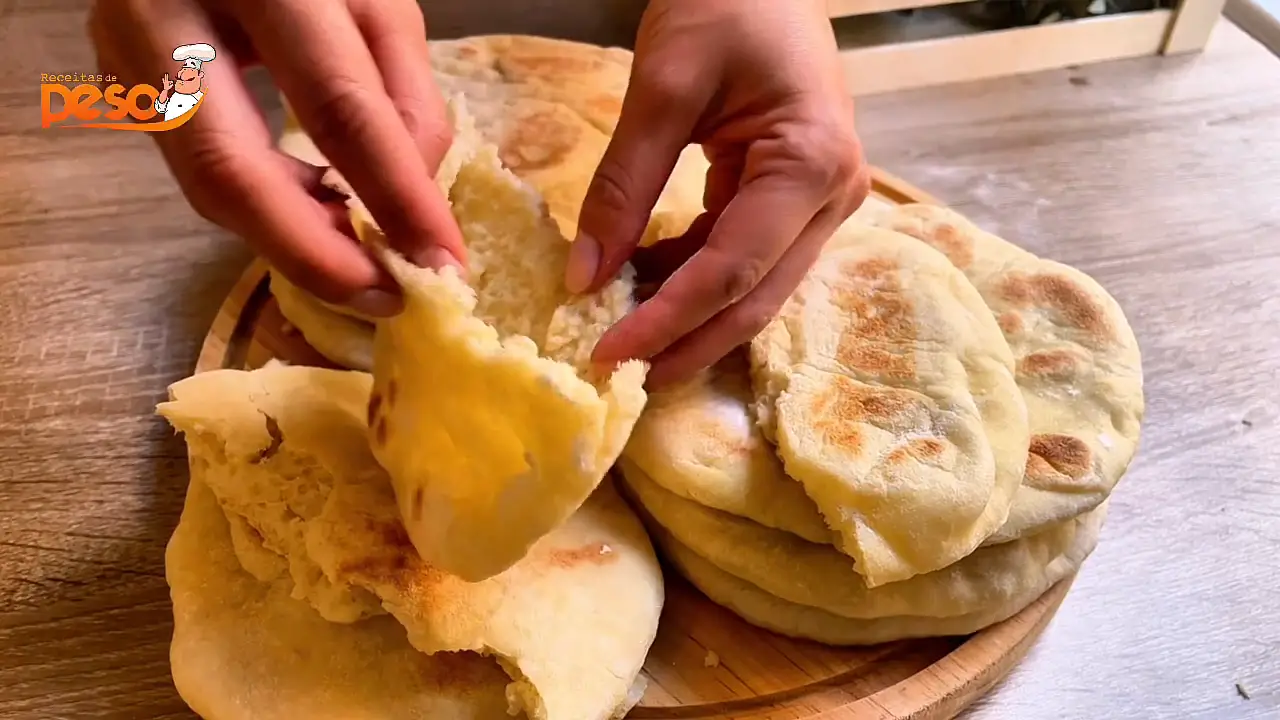 Pão Pita Fácil sem Sovar pão macio, prático e perfeito para qualquer ocasião