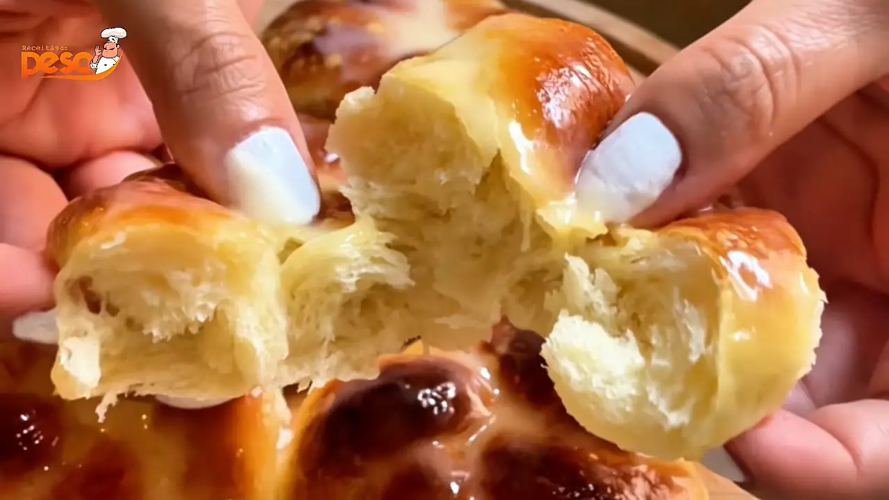 Pãozinho Doce Fofinho para lanche, café ou café da manhã com aquele aroma irresistível de casa cheia