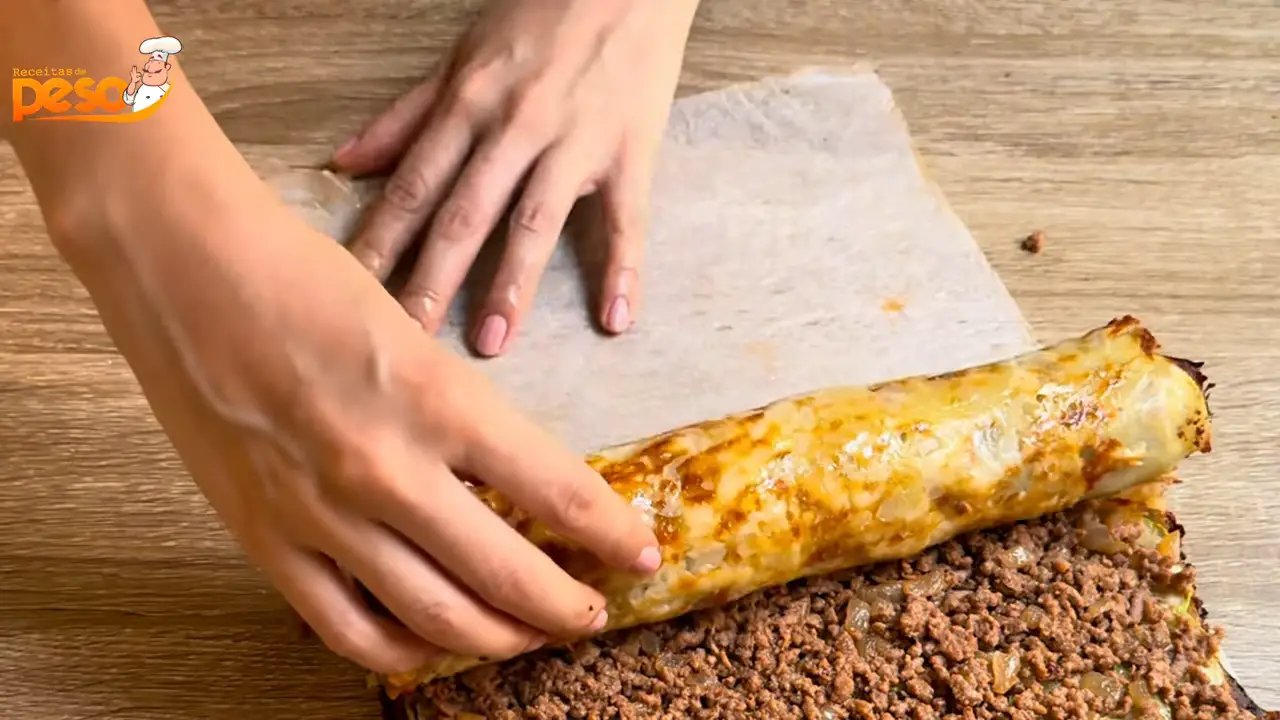 Rocambole de Batata com Abobrinha Receita Diferente e Saborosa